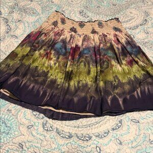 Candie's Purple and Green A-Line Skirt